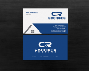 Business Card Design by chandrayaan.creative for Carriere Roofing | Design: #15982581