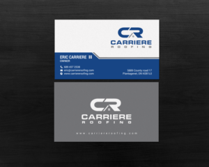 Business Card Design by chandrayaan.creative for Carriere Roofing | Design: #16017324