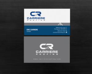 Business Card Design by chandrayaan.creative for Carriere Roofing | Design: #16017425