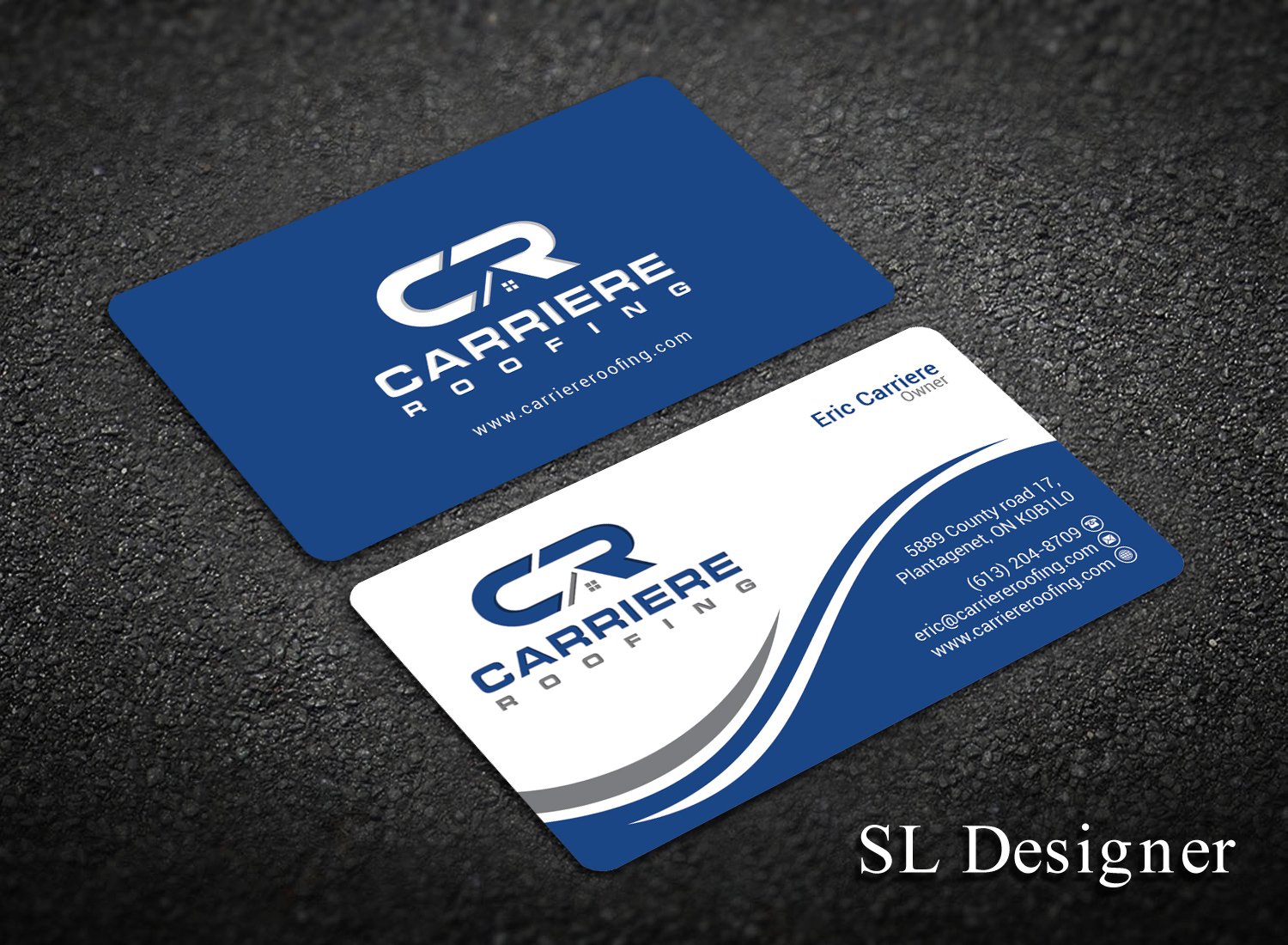 Visitenkarten-Design von SL Designer für Carriere Roofing | Design #15969160
