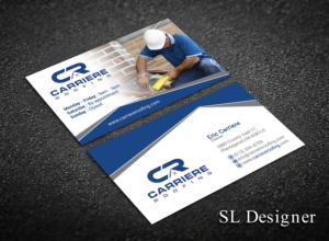 Business Card Design by SL Designer for Carriere Roofing | Design: #15969161