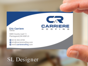 Business Card Design by SL Designer for Carriere Roofing | Design: #15969165