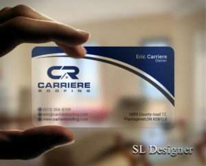 Business Card Design by SL Designer for Carriere Roofing | Design: #15969173