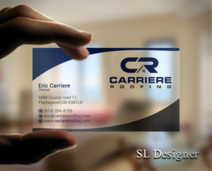 Business Card Design by SL Designer for Carriere Roofing | Design: #15969177