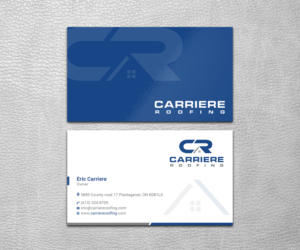 Design de Carte de Visite par SS_Designs pour Carriere Roofing | Design : #15974908