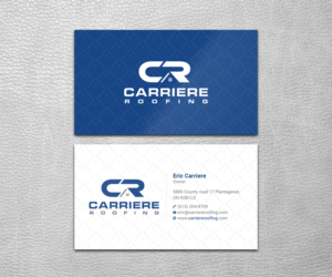 Design de Carte de Visite par SS_Designs pour Carriere Roofing | Design : #15982832