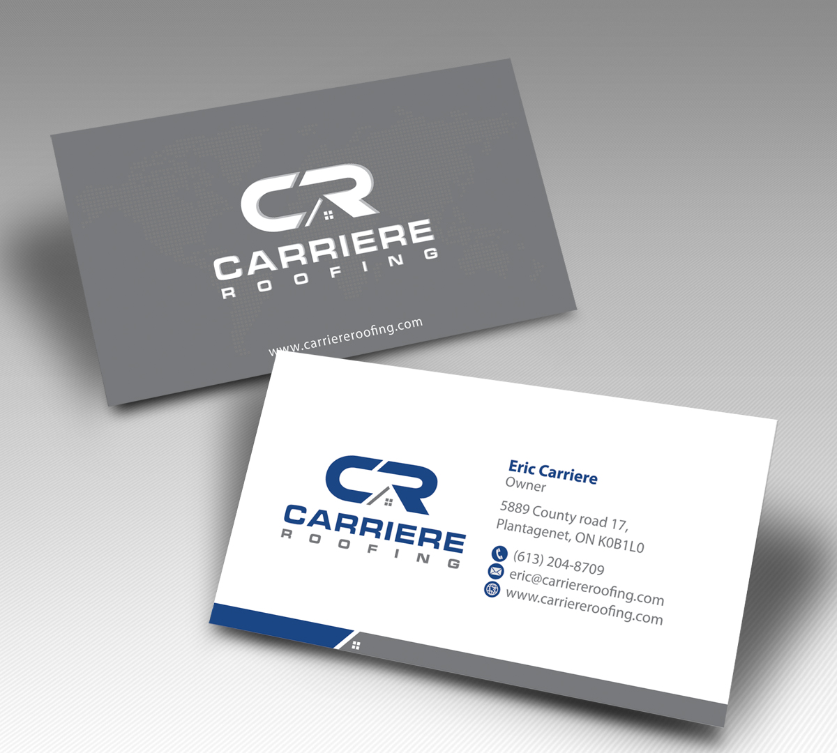 Business Card Design by alpesh9520 for Carriere Roofing | Design #15972649
