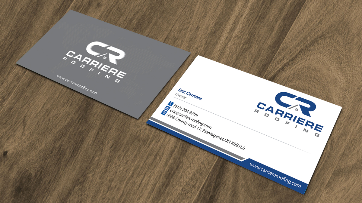 Diseño de Tarjeta de Presentación por alpesh9520 para Carriere Roofing | Diseño #15972652