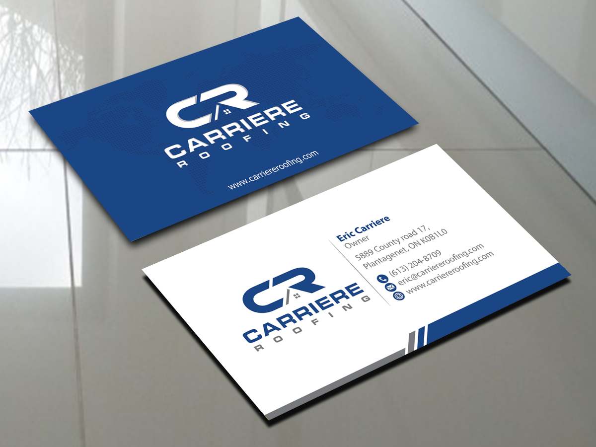 Business Card Design by alpesh9520 for Carriere Roofing | Design #15972656