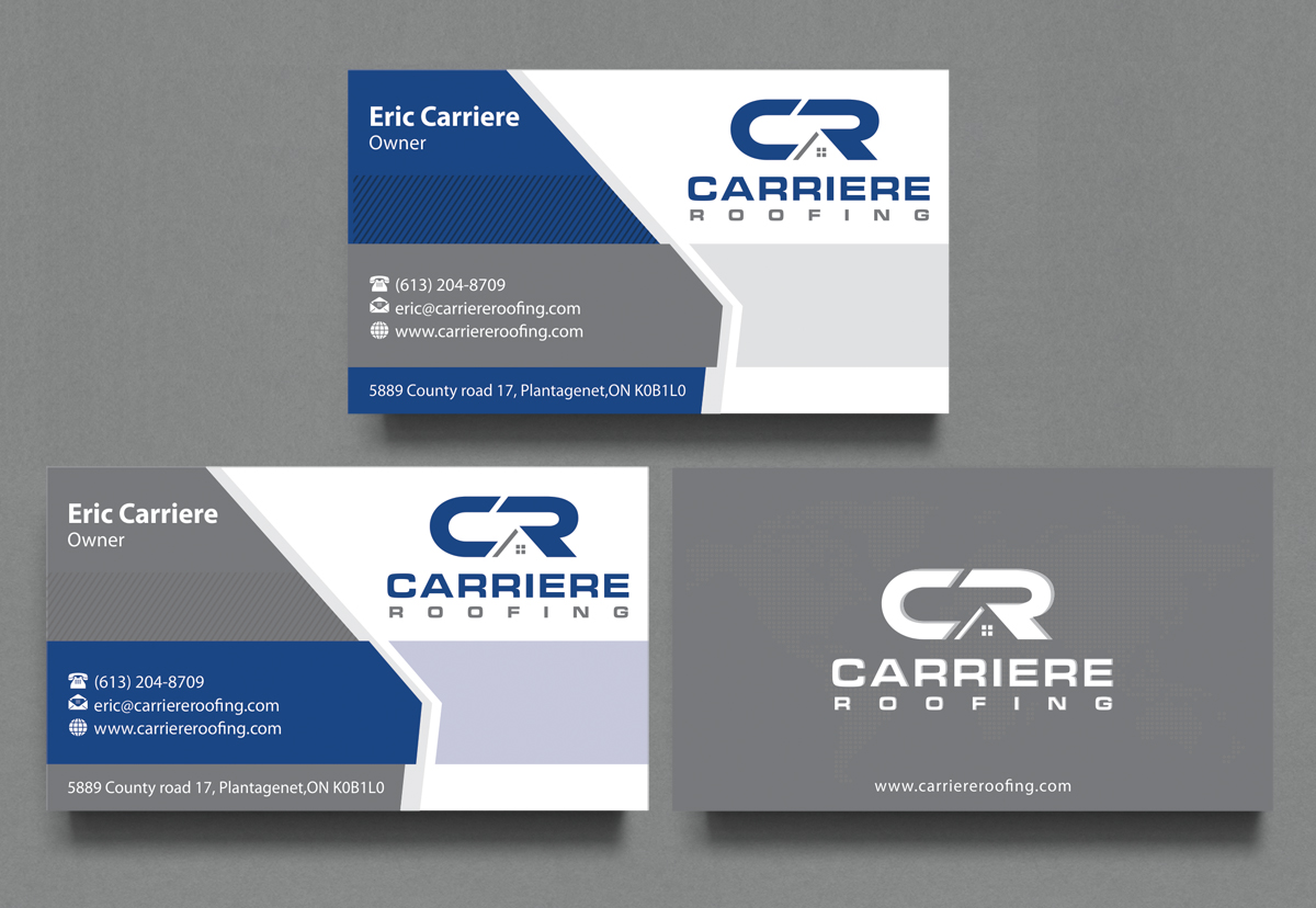 Business Card Design by alpesh9520 for Carriere Roofing | Design #15972684