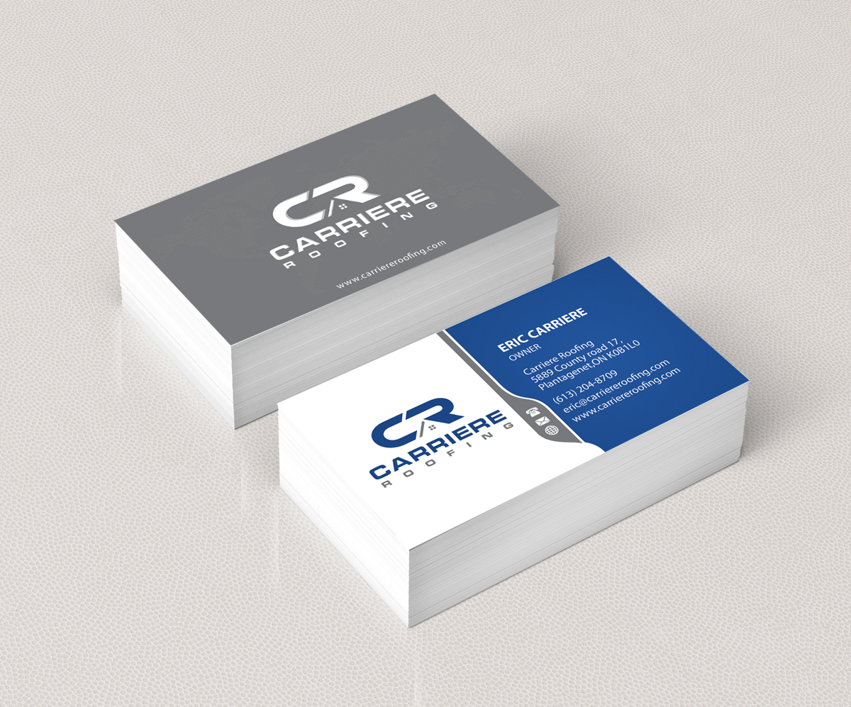 Business Card Design by alpesh9520 for Carriere Roofing | Design #15972698