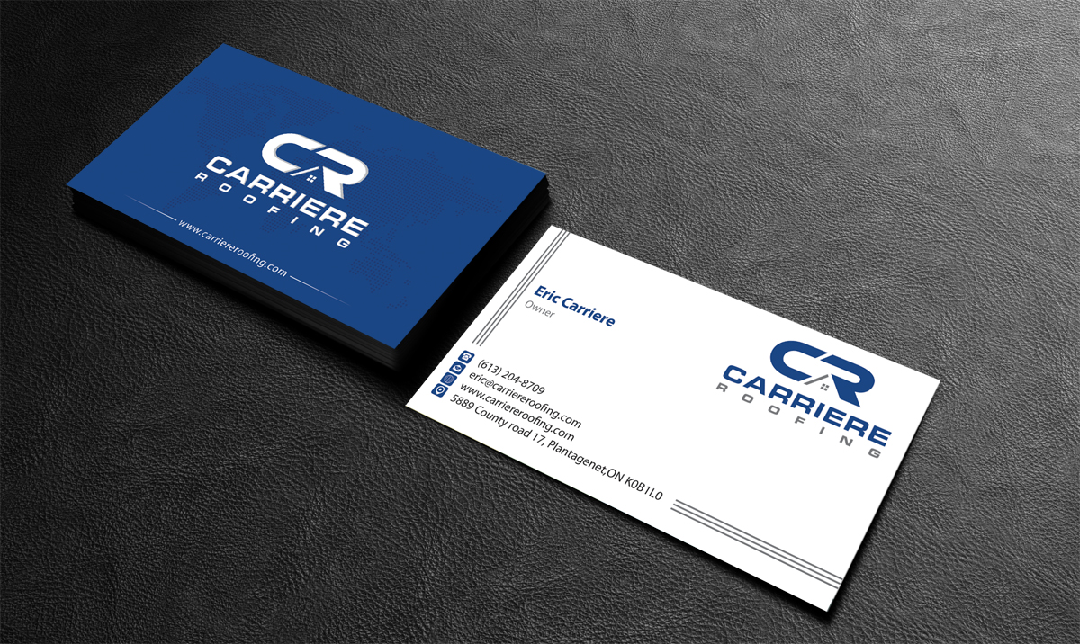 Business Card Design by alpesh9520 for Carriere Roofing | Design #15973461