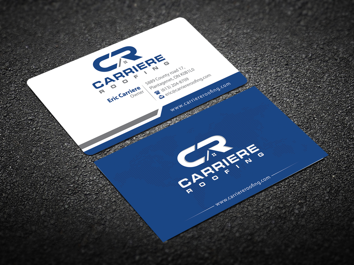 Business Card Design by alpesh9520 for Carriere Roofing | Design #15973465