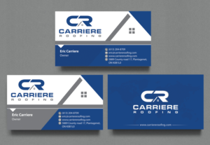 Business Card Design by alpesh9520 for Carriere Roofing | Design: #15975949