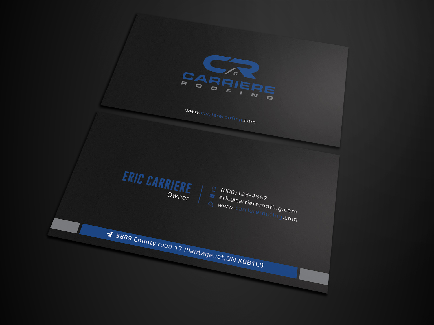 Business Card Design by Graphic Flame for Carriere Roofing | Design #15999248