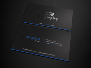 Business Card Design by Graphic Flame for Carriere Roofing | Design: #15999252