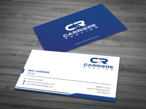 Business Card Design by Graphic Flame for Carriere Roofing | Design: #15999280
