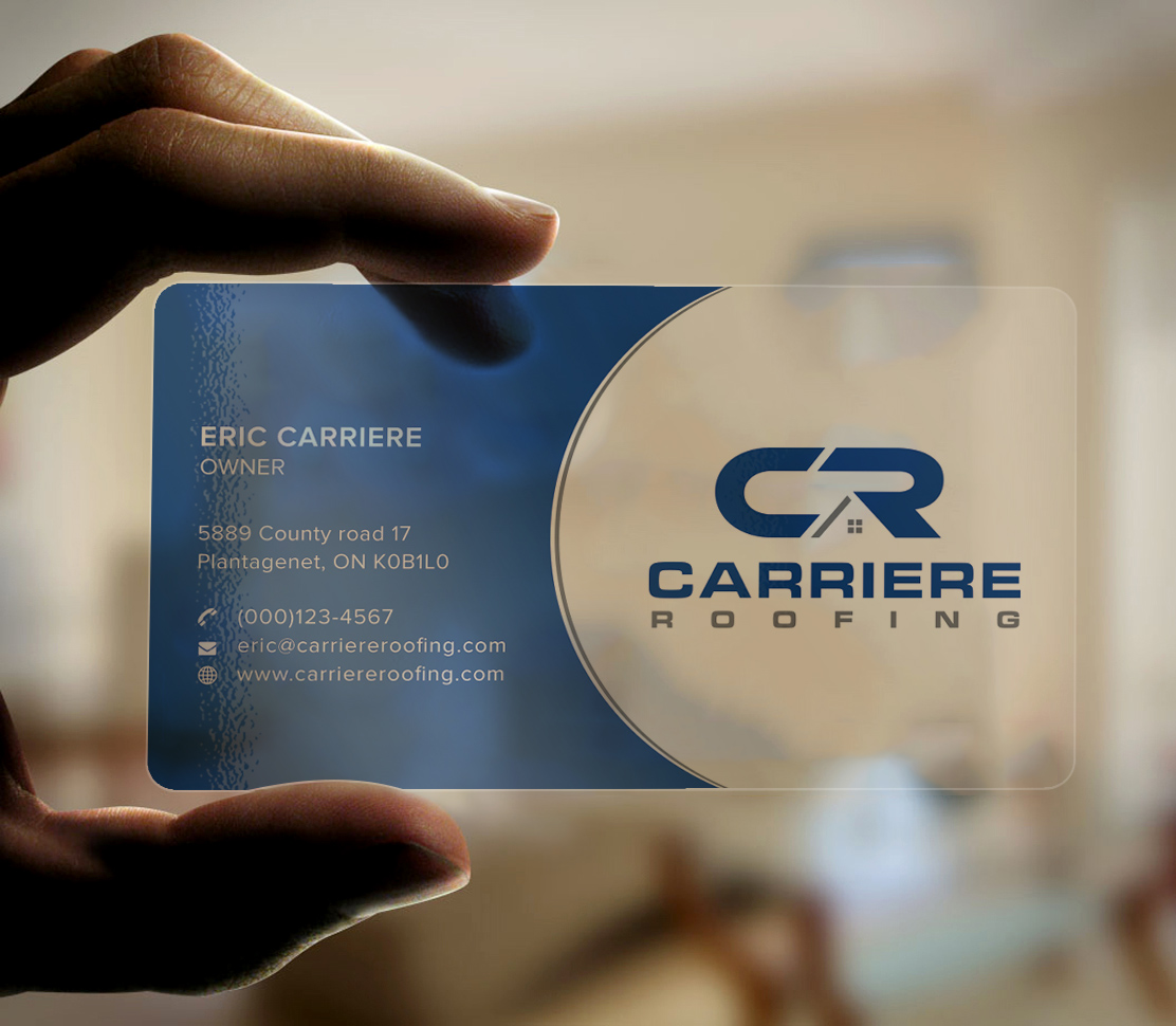 Business Card Design by Graphic Flame for Carriere Roofing | Design #15999323