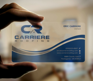 Business Card Design by Graphic Flame for Carriere Roofing | Design: #15999325