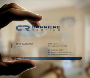 Business Card Design by Graphic Flame for Carriere Roofing | Design: #15999326