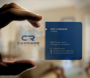 Business Card Design by Graphic Flame for Carriere Roofing | Design: #15999327