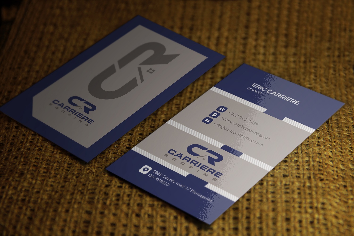 Business Card Design by TheLogoHouse for Carriere Roofing | Design #15979271