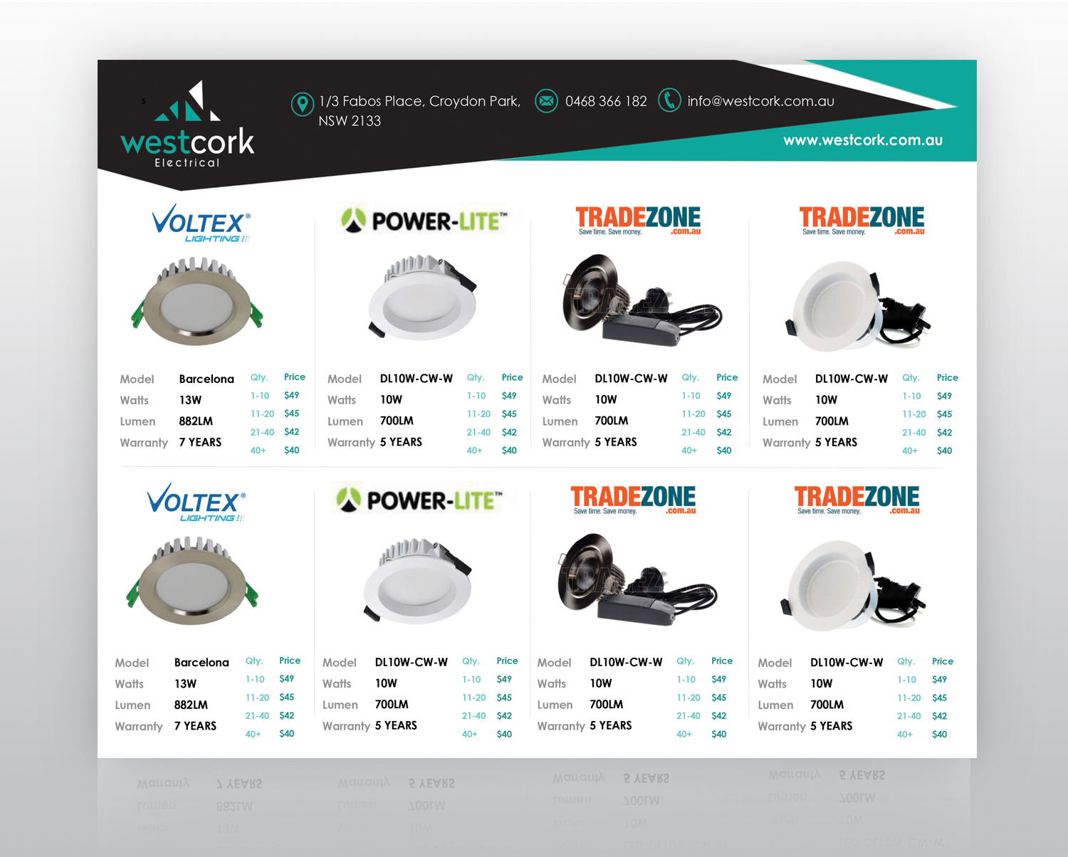 Diseño de Brochure por - SWING - para Westcork Pty Ltd | Diseño #15988339