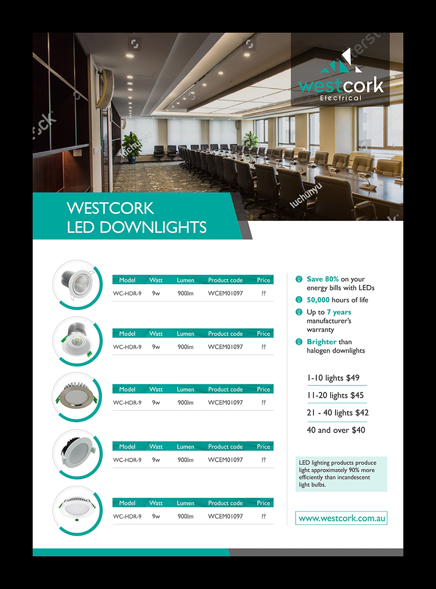 Diseño de Brochure por D Creative para Westcork Pty Ltd | Diseño #15982552