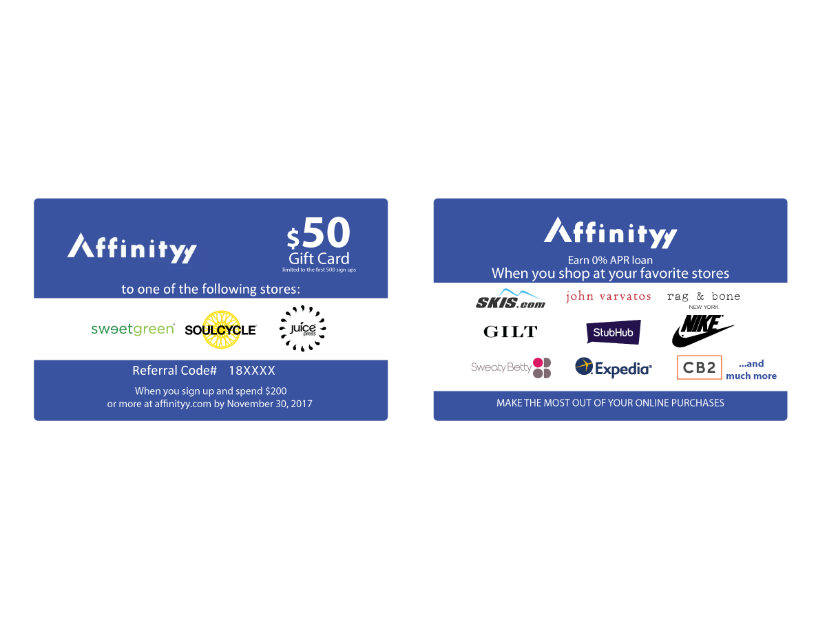 Business Card Design by Sergio Coelho for Affinityy Inc | Design #15969077
