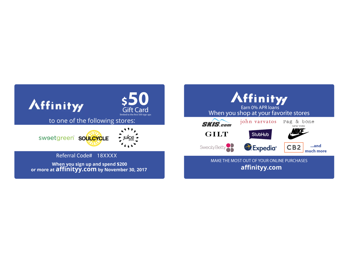 Business Card Design by Sergio Coelho for Affinityy Inc | Design #15969098