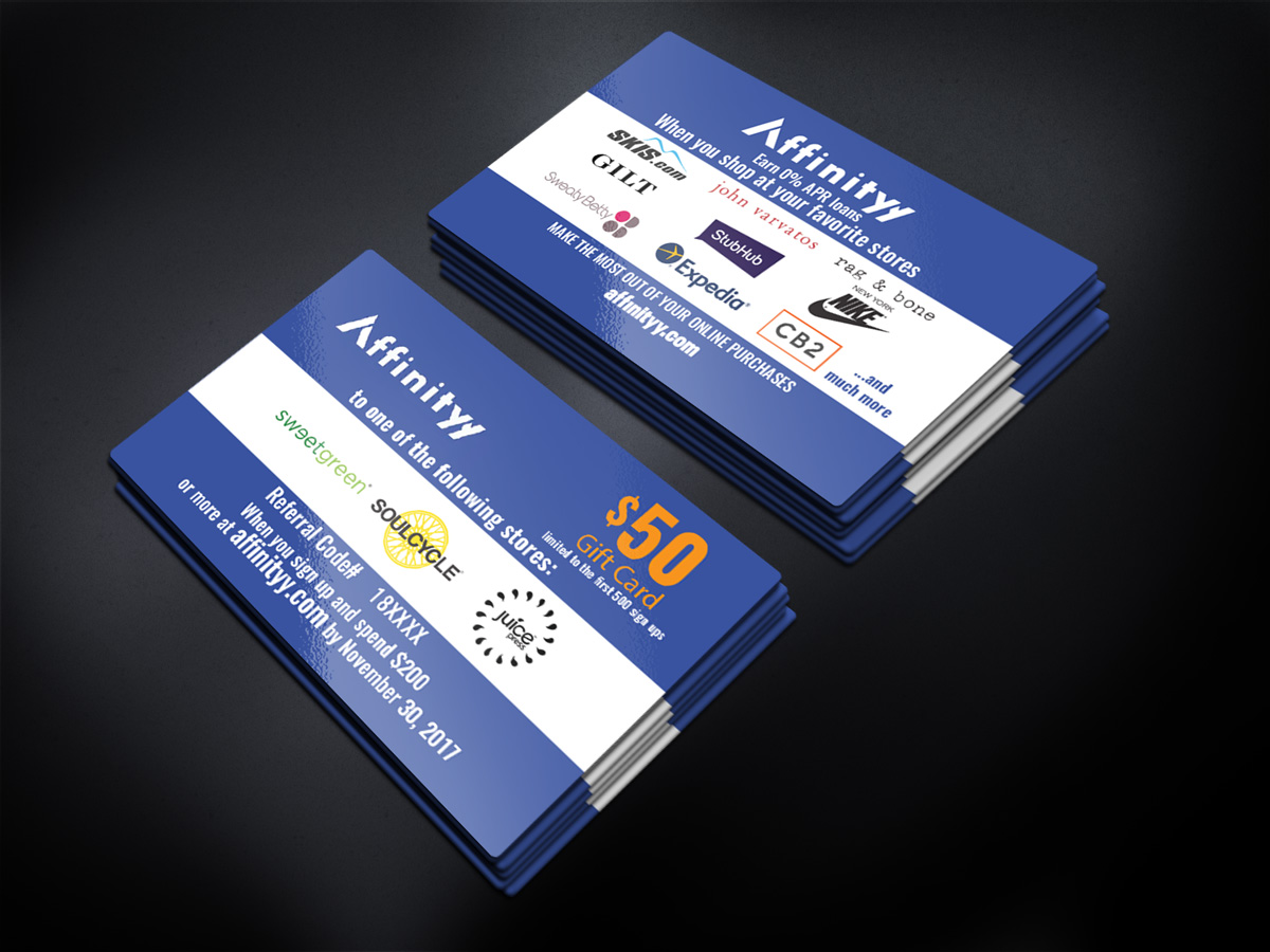 Business Card Design by Sergio Coelho for Affinityy Inc | Design #15976893