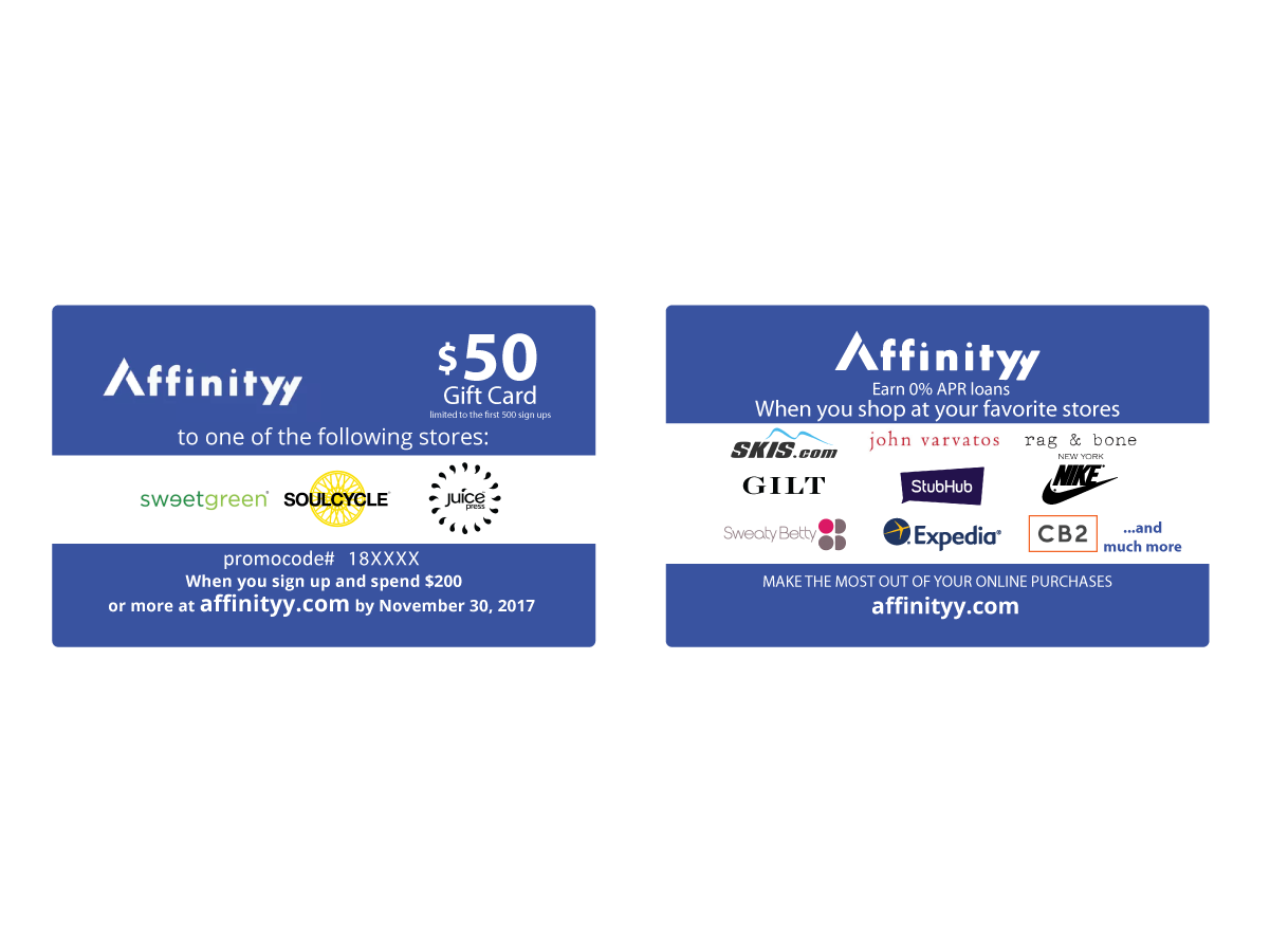 Business Card Design by Sergio Coelho for Affinityy Inc | Design #15976955