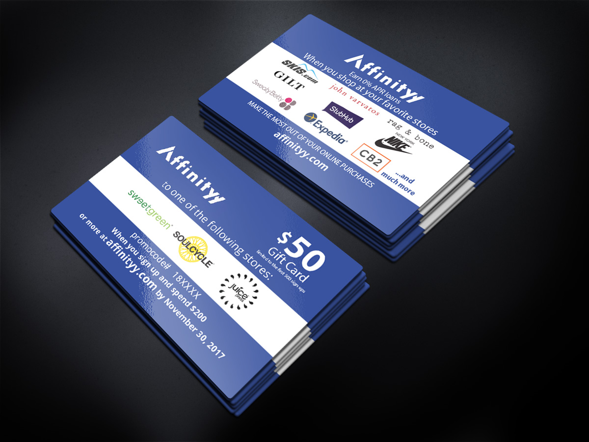 Visitenkarten-Design von Sergio Coelho für Affinityy Inc | Design #15976956