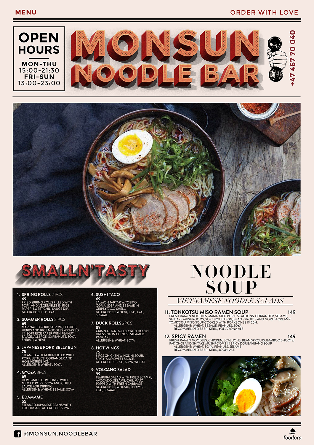 Diseño de Menú por mrmrnjr para Monsun Restaurant AS | Diseño #15975784