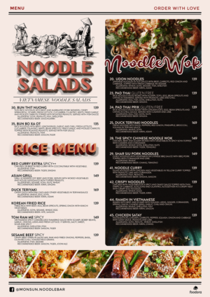 Menu Design by mrmrnjr for Monsun Restaurant AS | Design: #15977619