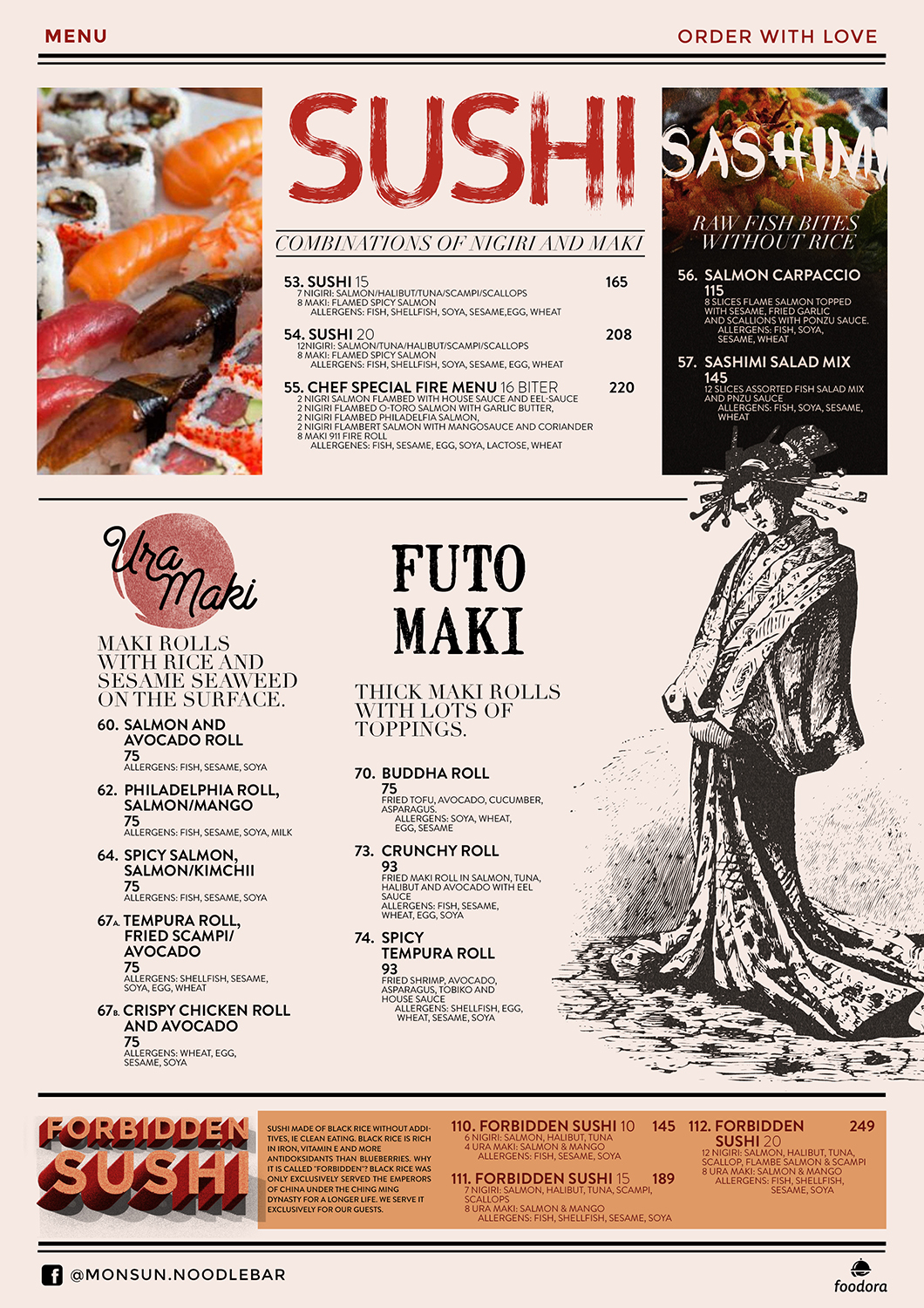 Menu Design by mrmrnjr for Monsun Restaurant AS | Design #15977623