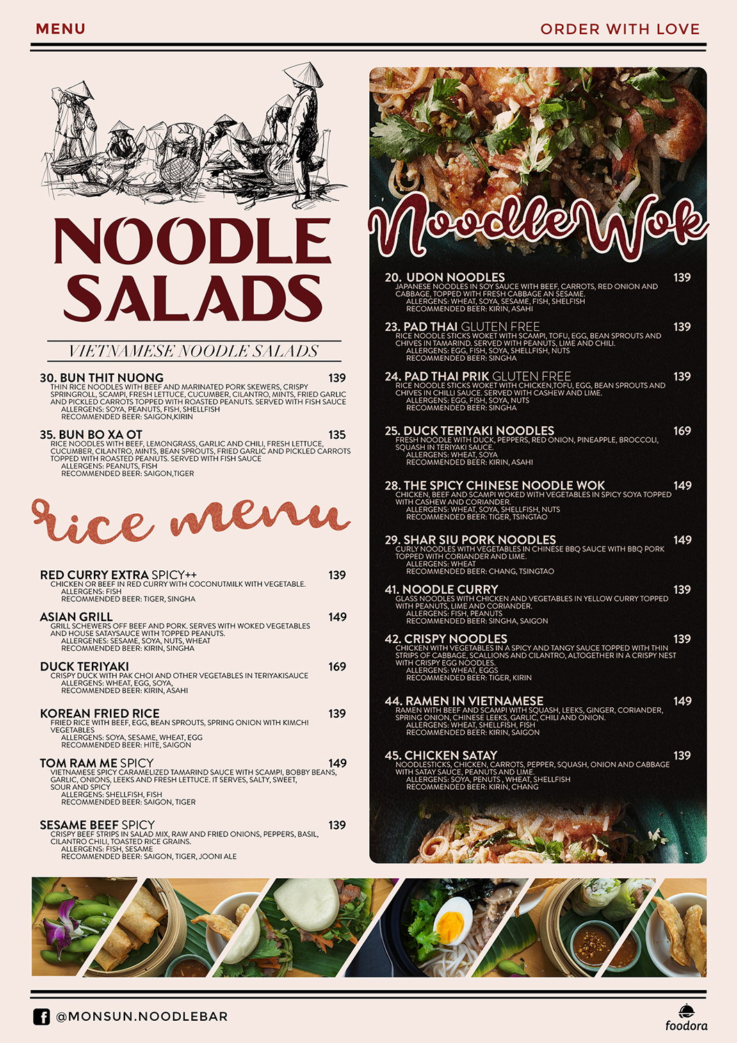 Menu Design by mrmrnjr for Monsun Restaurant AS | Design #16155934