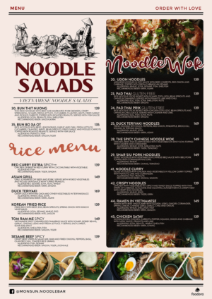 Menu Design by mrmrnjr for Monsun Restaurant AS | Design: #16155934