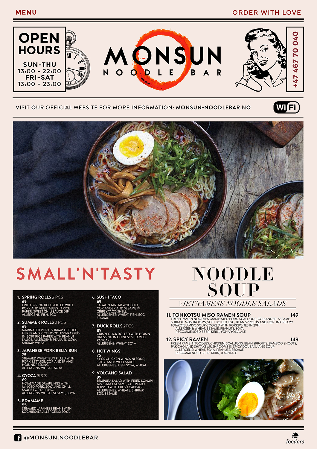 Menu Design by mrmrnjr for Monsun Restaurant AS | Design #16155935