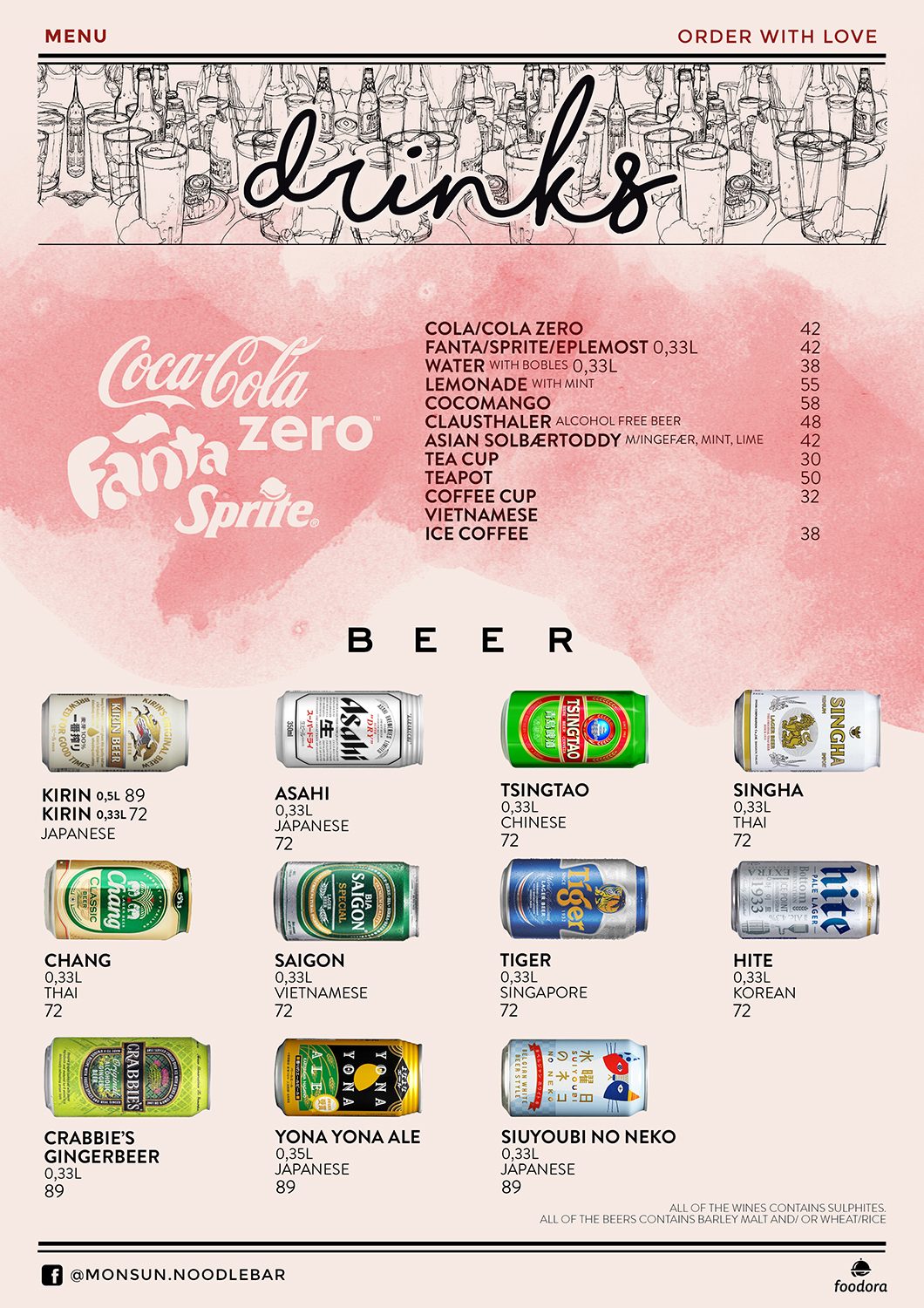 Menu Design by mrmrnjr for Monsun Restaurant AS | Design #16299037