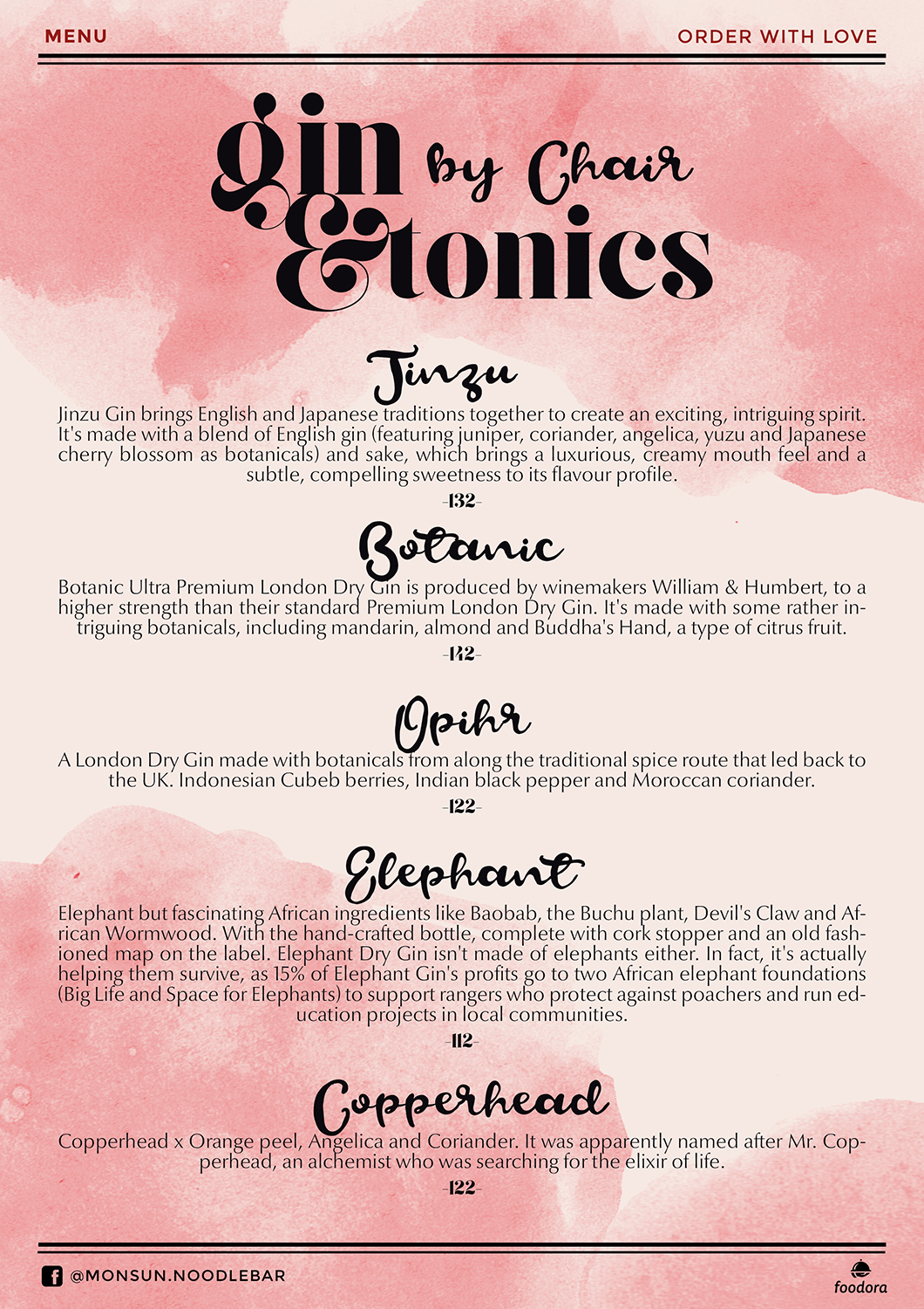 Menu Design by mrmrnjr for Monsun Restaurant AS | Design #16299039