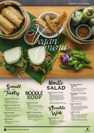 Menu Design by mrmrnjr for Monsun Restaurant AS | Design: #16311278