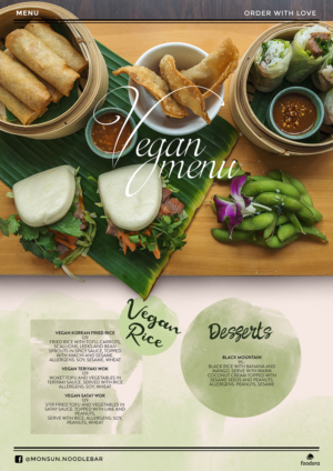 Menu Design by mrmrnjr for Monsun Restaurant AS | Design: #16311643