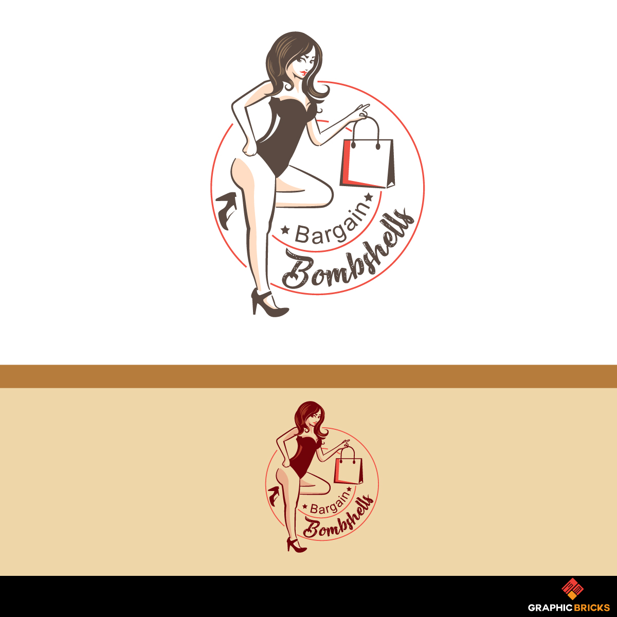 Logo Design by Graphic Bricks for Bargain Bombshells | Design #15971396