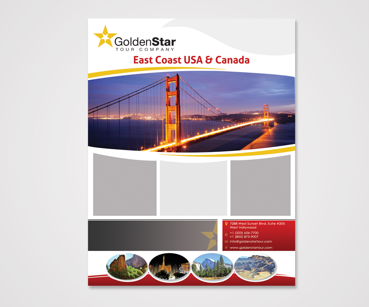 Flyer-Design von Turkii für Golden Star Tour, Inc. | Design #2635599