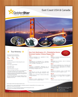 Flyer-Design von Sbss für Golden Star Tour, Inc. | Design: #2639577