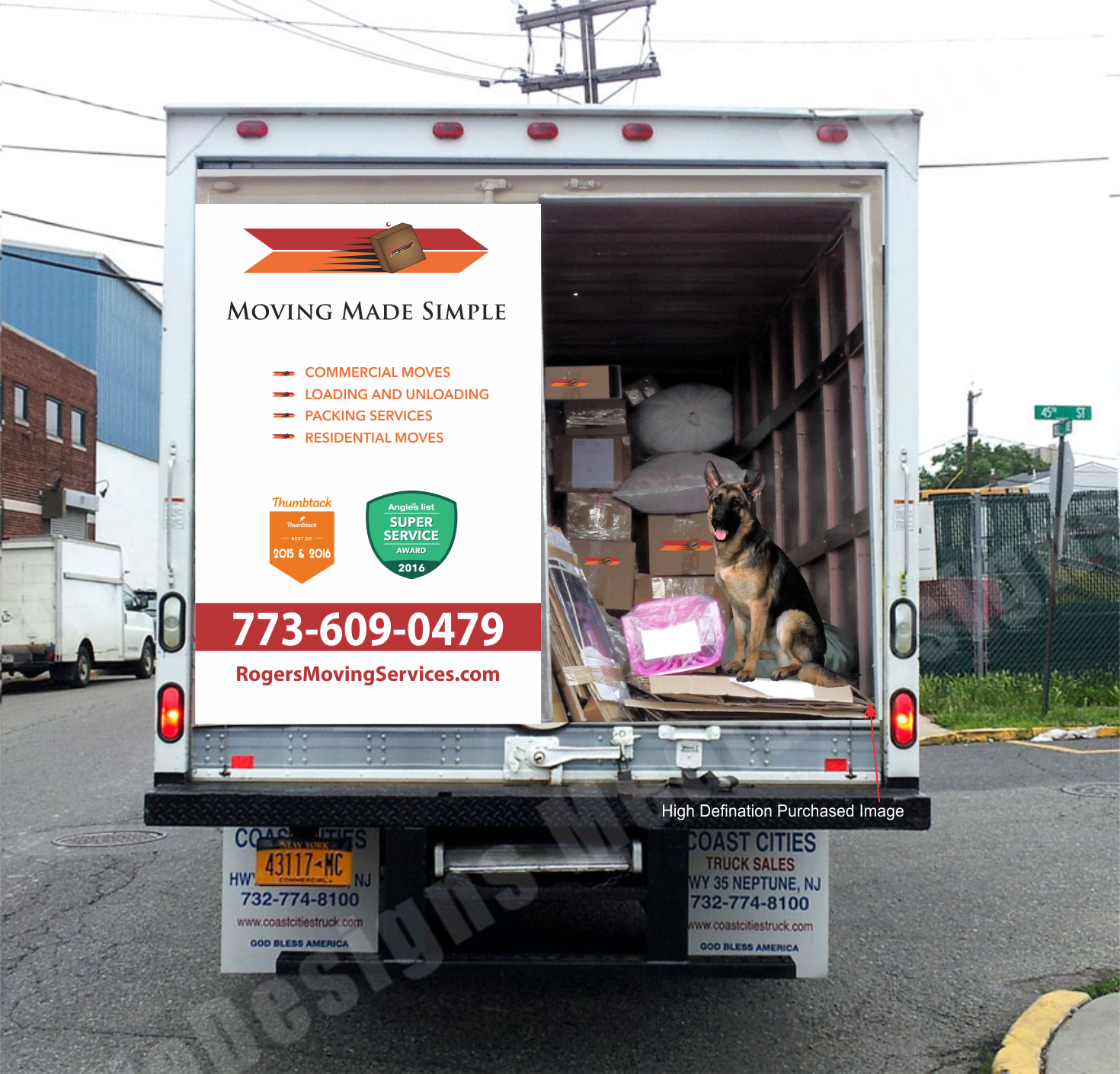 Signage Design by Pint & Promotional Projects for RMS Movers | Design #16065010