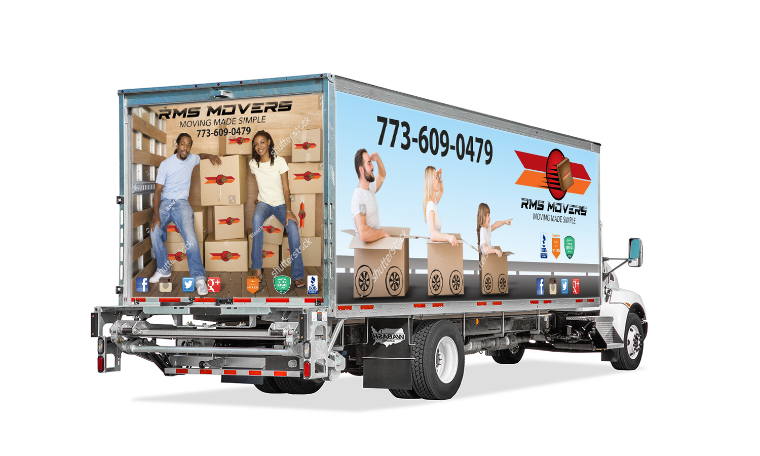 Signage Design by Maestroto for RMS Movers | Design #16064787