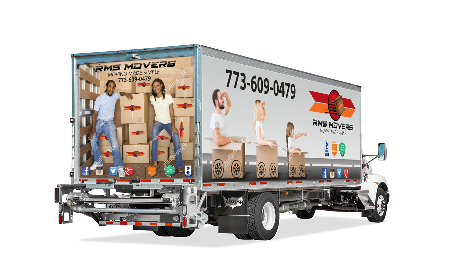Signage Design by Maestroto for RMS Movers | Design #16066928