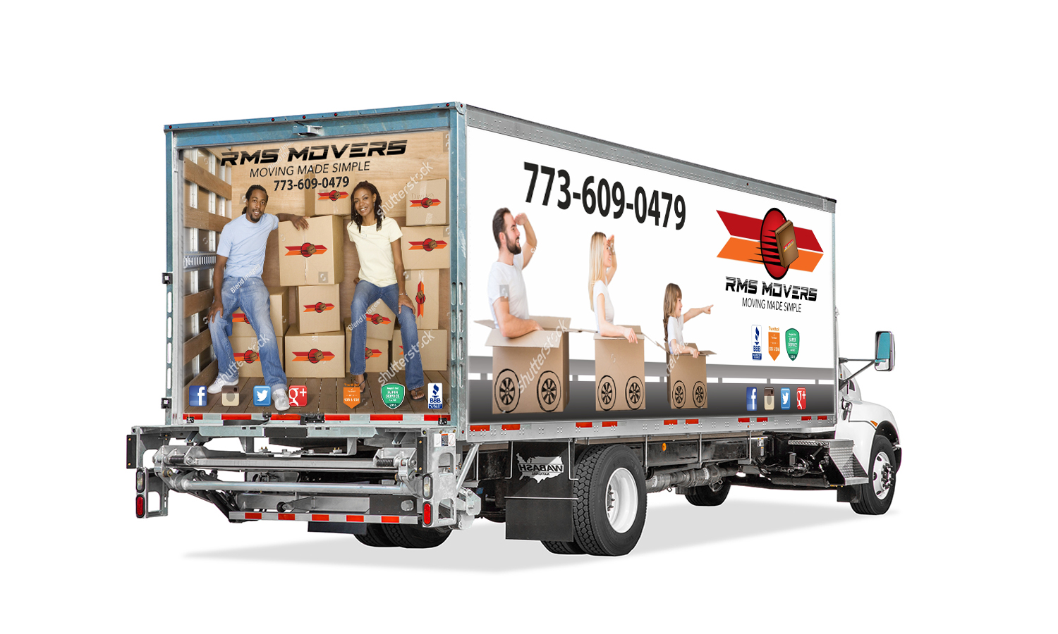 Signage Design by Maestroto for RMS Movers | Design #16098969